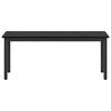 vidaXL banc Ch&ecirc;ne noir 110 x 35 x 45 cm Bois d'ing&eacute;nierie