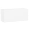 vidaXL Ensemble de meubles de salle de bain Blanc Agglom&eacute;r&eacute;
