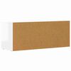 vidaXL Meuble TV Blanc brillant 100 x 35 x 40 cm Bois d'ing&eacute;nierie