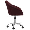vidaXL Chaises pivotantes &agrave; manger lot de 2 violet tissu
