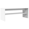 vidaXL Meuble TV Blanc 100 x 35 x 40 cm Bois d'ing&eacute;nierie