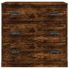 vidaXL Buffet ch&ecirc;ne fum&eacute; 70x35,5x67,5 cm bois d'ing&eacute;nierie