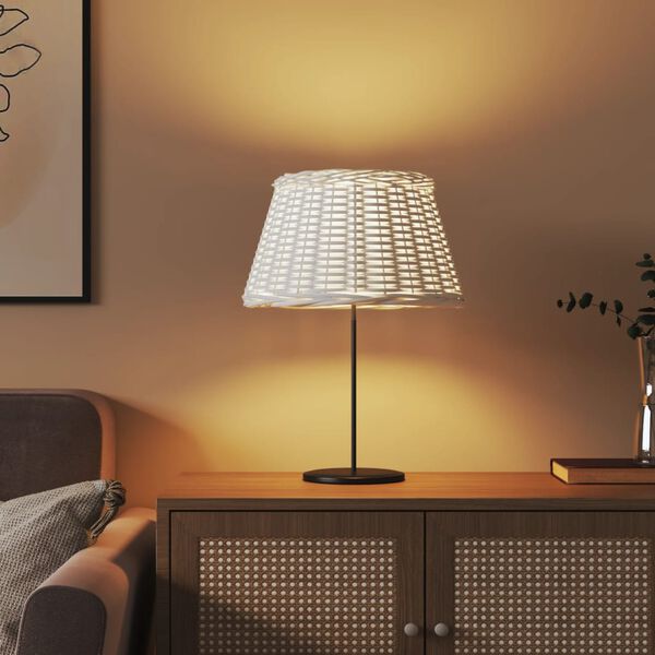 vidaXL Abat-jour blanc &Oslash;50x30 cm osier