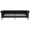 vidaXL Lit de jour sans matelas noir 90x200 cm similicuir