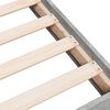 vidaXL Cadre de lit sans matelas gris b&eacute;ton 160x200 cm