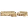 vidaXL Ensemble de canap&eacute;s d'ext&eacute;rieur 8 pc Blanc et Beige Polyester