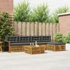 vidaXL Ensemble de canap&eacute;s d'ext&eacute;rieur 6 pcs Naturel et Anthracite