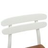 vidaXL Chaise de salle &agrave; manger 2 pcs Blanc et Naturel