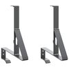 vidaXL Support de Garde Neige 2 pcs Anthracite 29,5 x 3 x 34,5 cm