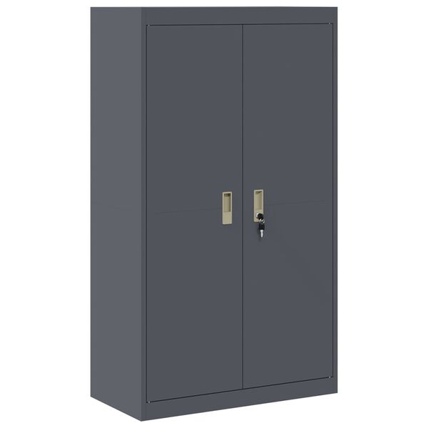 vidaXL Armoire de rangement 2 pcs Anthracite 80 x 40 x 140 cm