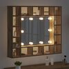 vidaXL Armoire Miroir avec &eacute;tag&egrave;re Ch&ecirc;ne artisanal 91 x 15 x 76,5 cm