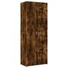 vidaXL Buffet haut ch&ecirc;ne fum&eacute; 70x42,5x185 cm bois d'ing&eacute;nierie