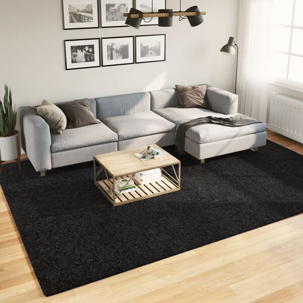 vidaXL Tapis OVIEDO &agrave; poils courts noir 240x340 cm