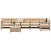 vidaXL Salon de jardin 7 pcs bois de pin massif