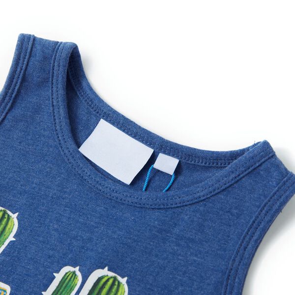 D&eacute;bardeur enfant m&eacute;lange bleu fonc&eacute; 116