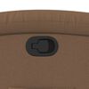 vidaXL Fauteuil inclinable Marron Tissu