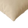 vidaXL Coussins de canap&eacute; 2 pcs Cr&egrave;me 145 x 40 cm tissu