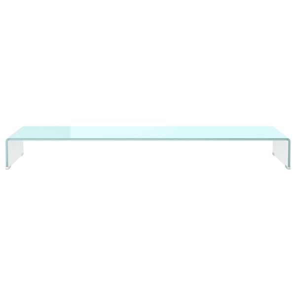 vidaXL Meuble TV/Support pour moniteur 120x30x13 cm verre vert