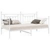 vidaXL Cadre de lit de jour Blanc 100 x 200 cm Acier