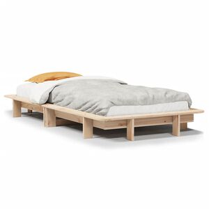 vidaXL Cadre de lit sans matelas 75x190 cm bois de pin massif