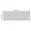 vidaXL Tapis rectangulaire marron fonc&eacute; 100x300 cm bambou