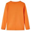 T-shirt enfants &agrave; manches longues orange fonc&eacute; 140