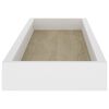vidaXL &Eacute;tag&egrave;res murales Loggia 2 pcs Ch&ecirc;ne et blanc 60x15x4 cm MDF