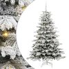vidaXL Sapin de No&euml;l Artificiel &agrave; Branches Articul&eacute;es Blanc 180 cm