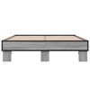 vidaXL Cadre de lit sans matelas sonoma gris 120x190 cm
