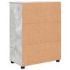 vidaXL Cabinet de salle de bain avec porte Gris b&eacute;ton 60 x 35 x 80 cm