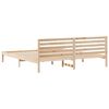 vidaXL Cadre de lit avec t&ecirc;te de lit Marron 200 x 220 cm Pin massif