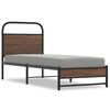 vidaXL Cadre de lit sans matelas 80x200cm ch&ecirc;ne marron bois ing&eacute;nierie