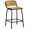 vidaXL Tabourets de bar lot de 4 bois massif manguier brut
