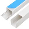 vidaXL Goulotte de c&acirc;ble auto-adh&eacute;sive 33x33 mm 10 m PVC