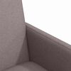 vidaXL Chaises de Salle &agrave; Manger avec Roues 2 pcs Taupe tissu