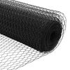 vidaXL Cl&ocirc;ture avec poteaux Gris 0.4 x 50 m Acier recouvert de PVC