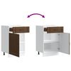 vidaXL Armoire de cuisine Lucca ch&ecirc;ne marron bois ing&eacute;nierie