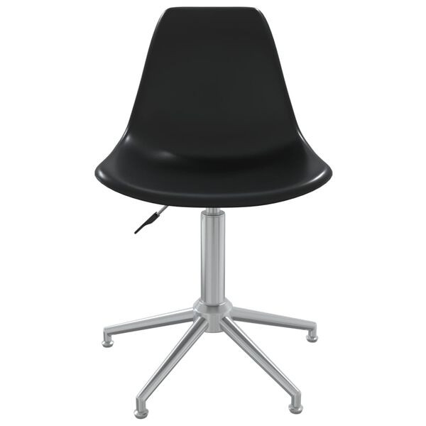 vidaXL Chaises pivotantes &agrave; manger lot de 6 noir PP