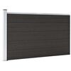 vidaXL Panneau de cl&ocirc;ture WPC 175x105 cm Noir