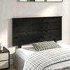 vidaXL T&ecirc;te de lit Noir 124x6x82,5 cm Bois massif de pin