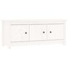 vidaXL Armoire &agrave; chaussures Blanc 110x38x45,5 cm Bois de pin massif