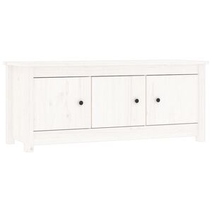 vidaXL Armoire &agrave; chaussures Blanc 110x38x45,5 cm Bois de pin massif