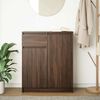 vidaXL Buffet avec tiroir ch&ecirc;ne brun 71x35x84 cm bois d'ing&eacute;nierie
