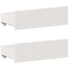 vidaXL Lit biblioth&egrave;que sans matelas blanc 140x190 cm bois pin massif