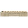 vidaXL Cadre de lit sans matelas ch&ecirc;ne sonoma 75x190 cm