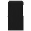 vidaXL Buffet LED Noir 81 x 37 x 66,5 cm Bois d'ing&eacute;nierie