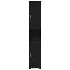 vidaXL Ensemble d'armoire de salle de bain avec stockage TULUM Noir