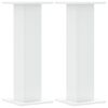 vidaXL Supports pour plantes 2 pcs blanc 30x30x80 cm bois d'ing&eacute;nierie