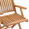 vidaXL Chaises pliables de jardin lot de 8 Bois de teck solide