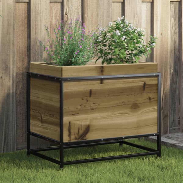 vidaXL Jardini&egrave;re 60x40x50 cm bois de pin impr&eacute;gn&eacute;